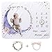 CBOO Couverture Étape Mensuelle pour Bébé Naissance Unisexe Douce Couverture Croissance Mois Bébé pour Prendre des Photos, Cadeau Personnalisée de Naissance (Lune)
