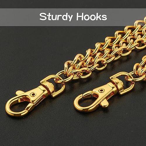Gold/Silver Customizable Pocket Watch14 Inch Chain with Twisted Thick & T Bar & Lobster Clasps Custom Watch Chain Link Vest for Your Pocket Watch4