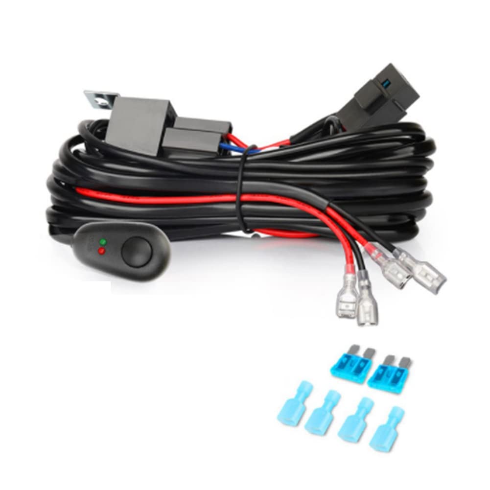 180W Faisceau De Câblage Faisceau Electrique Avec Relais Et Interrupteur Etanche 12v 40A Rampe