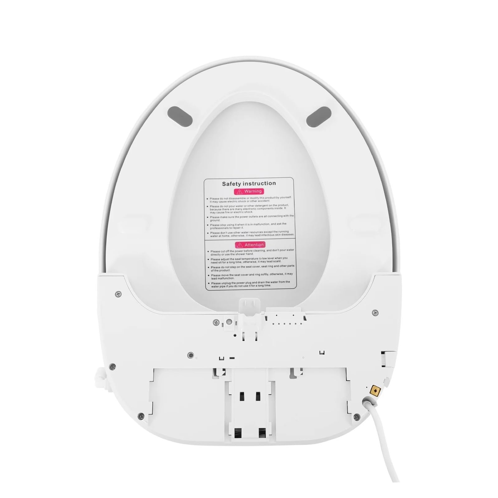 Sedile WC Bidet Riscaldato Intelligente Da 1300 W, Copriwater Elettrico 51 Cm A V, Telecomando/pulsanti Con Luce LED Robusto E Confortevole