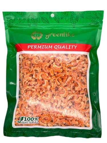 Greenlike Premium Dried Louisiana Shrimp 6oz - Approx. 280 Pieces,, Wild-Caught Shrimps, Rich in Protein...