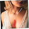 BRIGHTFUFU Collier Pendentif Saucisse Grillée Réaliste Bijou Fantaisie Hot Dog pour Couples Accessoire Disco pour Fête #5