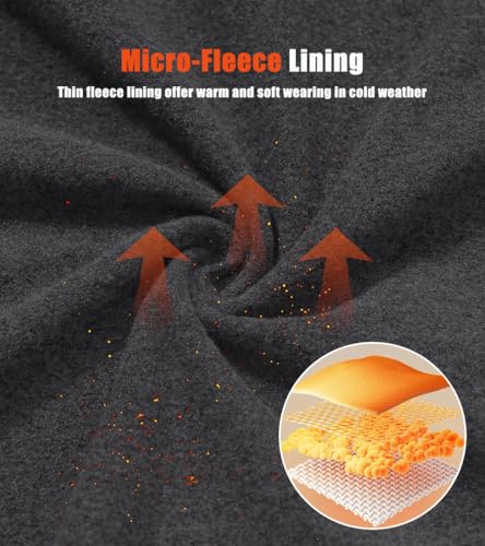 KEFITEVD Men's Quarter Zip Pullover Long Sleeve Sweatshirts 1/4 Zip Fleece Pullovers Lightweight Golf Shirts3