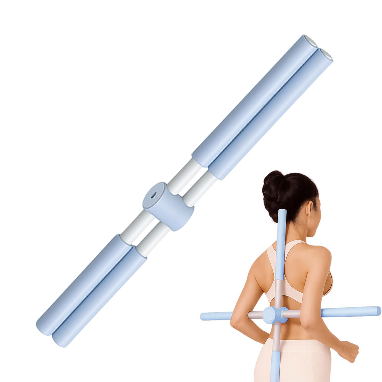 Professionnel Correcteur de bâtons de yoga et de Postures, lisser pour correction de la bosse du cou, poteau extensible mobilité portable