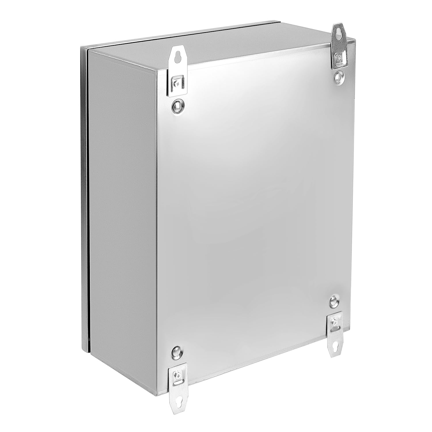 QWORK® Quadro elettrico 50x40x20 cm in acciaio inox 304 - scatola di alimentazione a parete con solida serratura e guarnizione impermeabile