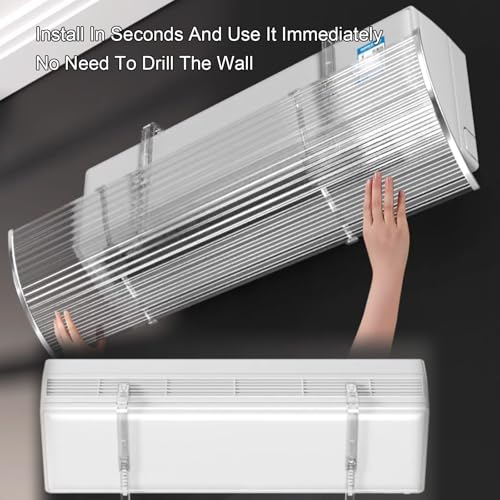 Protectores de flujo de aire directo de 43 pulgadas con deflector ajustable 5