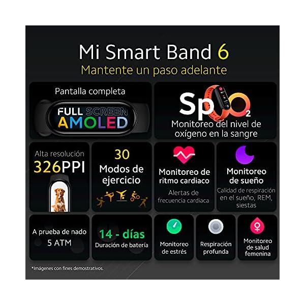 Xiaomi mi Band 6 con seguimiento de SpO2 - Imagen 3