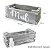 MINCORD Mail Organizer Mail Holder Countertop, Wood Mail Basket for Wall Table Desk, Envelope Bill Holder for Home Office Decor (Grey)