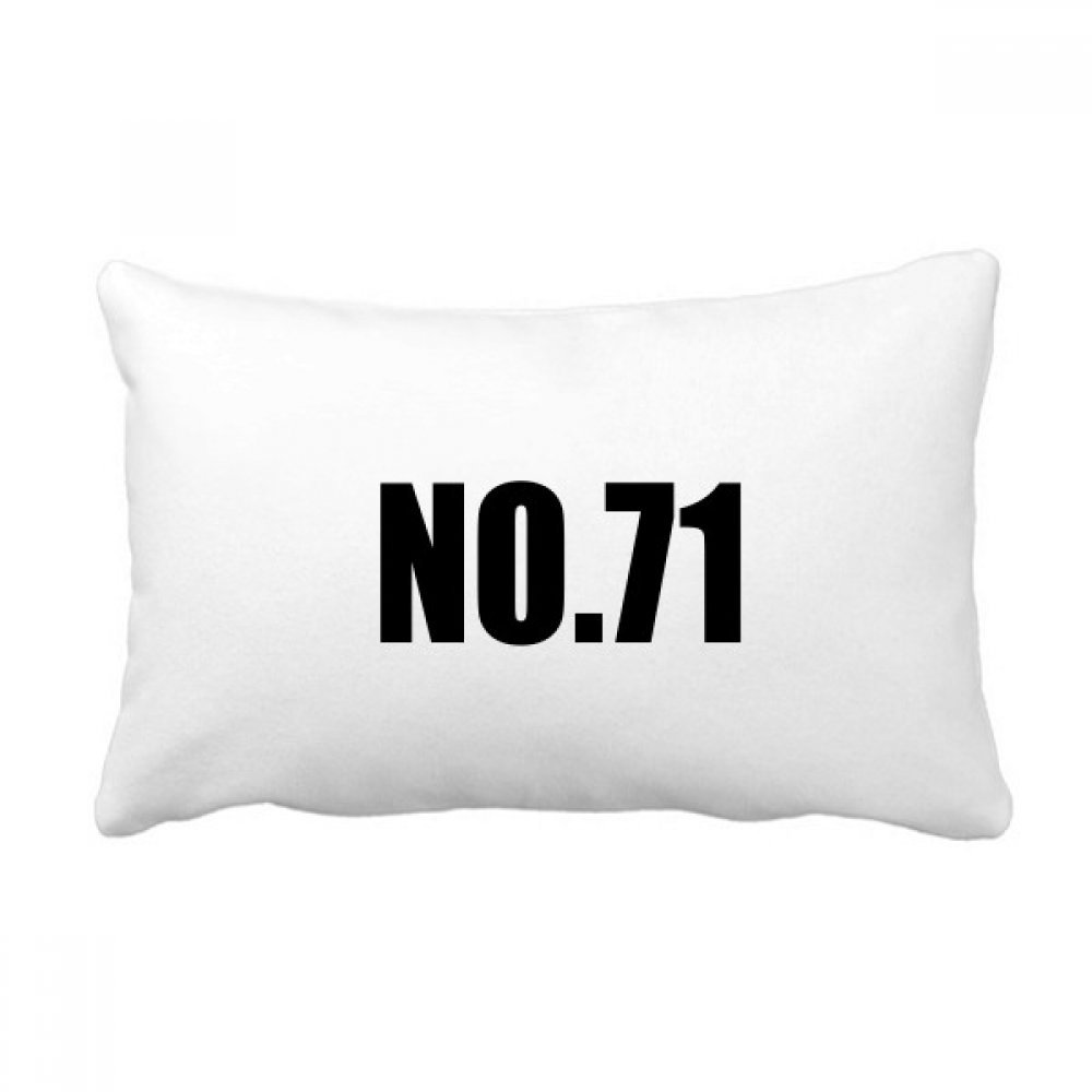 Coussin lombaire No.71 Chanceux Numéro multicolore 40x60 cm pour canapé