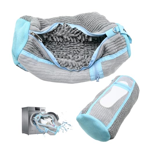Shoe Washing Bag Reusable Grey