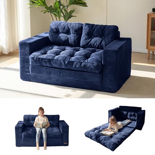 MAXYOYO Convertible Sofa Bed, Pull Out Loveseat Sleeper...