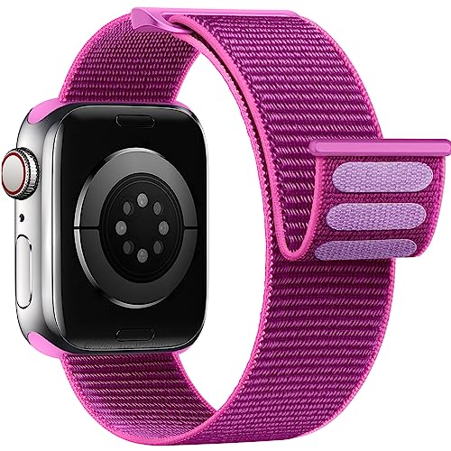 Yoohoo Nylon Straps Compatible with Apple Watch Straps 38mm 40mm 41mm 42mm(Series 10 11) Women Men,Upgraded Soft Nylon Strap Replacement Watch Bands for iWatch Series 11 10 9 8 7 6 5 4 3 2 1 SE