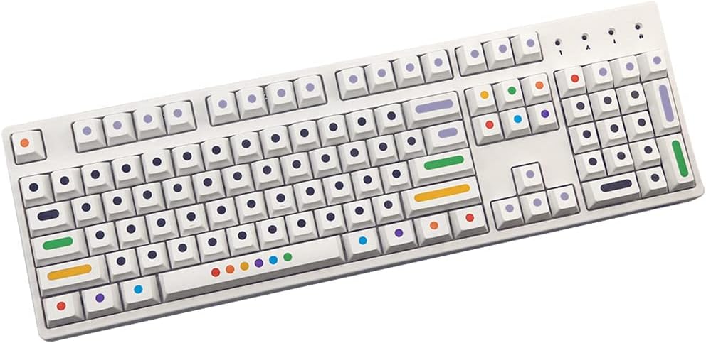 128 Keys PBT Thicken Keycap Mechanical Keyboard Installation Keycap Set Dyeing Sublimation Cap Original Height Profile PBT Caps