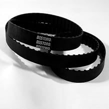 BESTORQ 240-XL-025 Trapezoidal Timing Belt, 24" Outside Circumference x 0.25" Width x 0.09" Height, 0.2" Pitch, 120 Teeth, Pack of 3