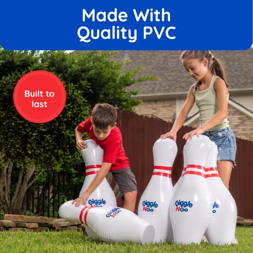 image for Giggle N Go Kids Bowling Set Indoor or Outdoor Games for Kids, Hilario