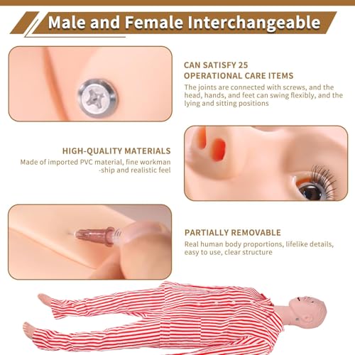 Manique infirmière AMITD 25 pcs avec modules de soins CPR - 5