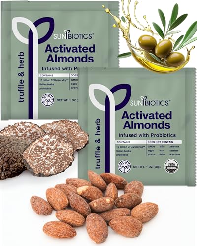 Image of Sunbiotics Activated Organic Sprouted Almonds - Truffle & Herb, Pack of 2