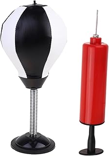 ibasenice 1 PC Saco De Pancadas Autônomo De Mesa Saco De Pancadas Infantil Bola De Boxe Preta Bola De Boxe Vertical Ventosa Bola De Boxe Saco De Areia Saco De Areia Bola De Ventilação Saco