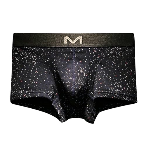 Genérico Ropa Interior Masculina Pantalones Cortos de algodón Transpirables y cómodos diseño Moderno para el Verano Estilo único y audaz Confort Diario Prendas (Dark Blue, XXL)