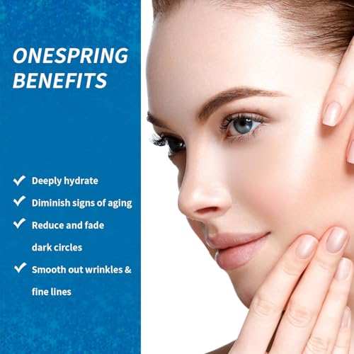 Image of Onespring Under Eye Patches (8 Pairs) - Revitalises and Refreshes Your Skin, Eye Masks for Eye Bags, Dark Circles, Wrinkles, Collagen Gel Pads, Relieves Pressure - Travel Essentials