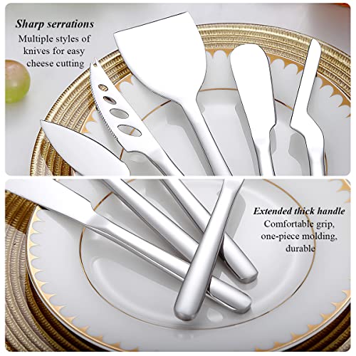 Berglander Cheese Knife Set Of 5 For All Types Of Cheese, Stainless Steel Cheese Cutter Slicer Ergonomic Design For Confortable Grip And Cut thumb #5