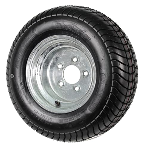eCustomrim 2-Pack Trailer Tire Rim 20.5X8-10 205/65-10 20.5X8.0-10 5 Lug Load Range E Galvanized Wheel - 2 Year Warranty w/Free Roadside