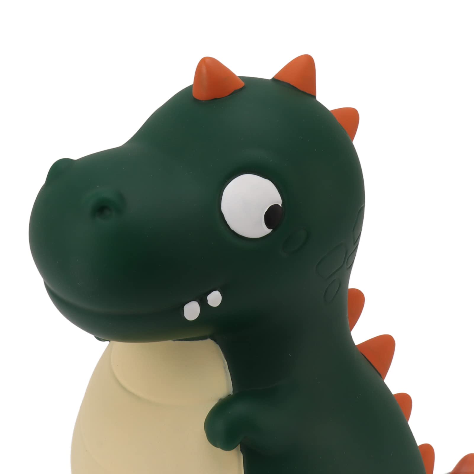 Salvadanaio con Dinosauro per Bambini, Salvadanaio in Vinile con Simpatico Cartone Animato, Resistente Alle Cadute, Decorazione da Scrivania per la Camera dei Ragazzi (Verde)
