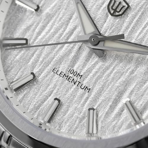 Image of watchdives WD0003C Elementum Original Design Men Watch VH31 Sweep Second Quartz Watch 36mm Sapphire Crystal Luxury Wristwatch 100m Waterproof Stainless Steel