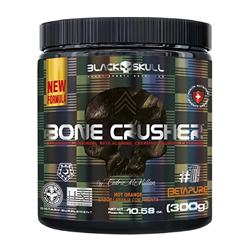 Bone Crusher Hot Orange (New) 300G, Black Skull