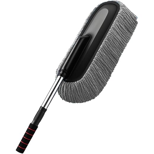 Microfiber Car Duster Brush - Scratch-Free Cleaning