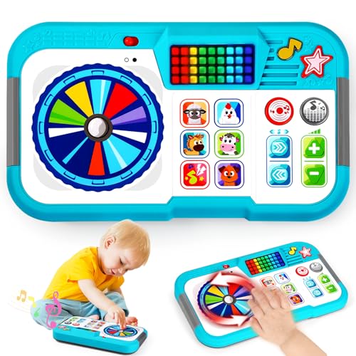 Image of Baby DJ Set, Toddler Musical DJ Table with Lights for 6-12 Months, Preschool Infant Tummy Time Toy, Interactive Early Sensory Development Toy, 1st Christmas Birthday Gifts for Boys Girls Age 1 2 3