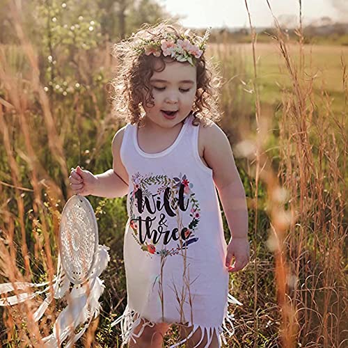 Ever Fairy Tieback Flower Crown Headband Baby Girl Toddler Woodland Green Leaf Floral Crown Wreath 3 Pcs/Set(White+Pink+Dark Pink)3