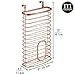 mDesign Steel Hanging Cabinet Organizer, Copper, 3in x 8in x 14.6in