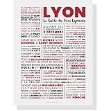 Guide du Vrai Lyonnais 50x70cm - guide de lyon - poster vintage - affiche vintage