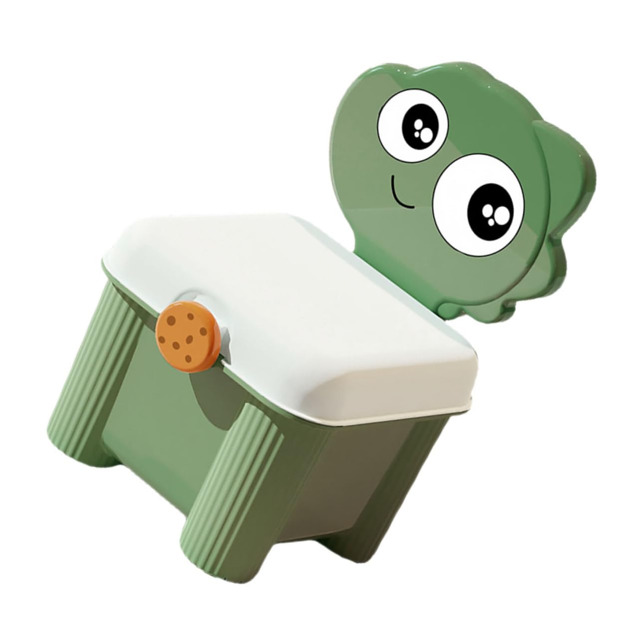 Siège coffre à jouets enfant SUPVOX vert avec grand compartiment de rangement