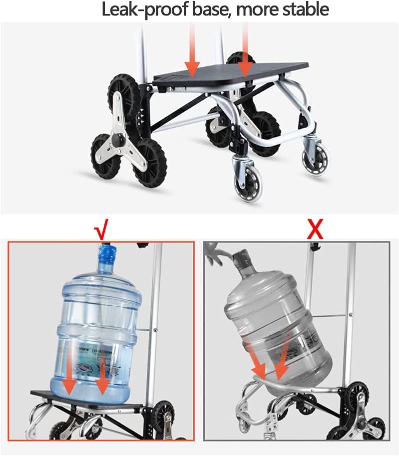 BAUBUY 40L Einkaufstrolley Faltbarer Hochleistungs-Einkaufswagen Trolley mit 8 PU-Rädern Abnehmbarer großer… – Bild 8