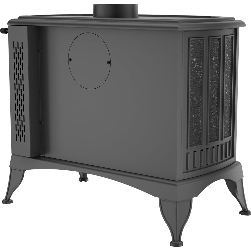 KRATKI Stufa a legna in ghisa KOZA K9 10 kW Ø130 A Stufe Retro & Vintage | Ghisa nero, efficienza 75%, classe A. Ecodesign.; combustione efficiente; basse emissioni; calore uniforme; struttura robusta