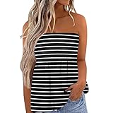 ༄༄ Diseño sexy: Top de tubo de color sólido para mujer Camiseta suelta casual Top Chaleco. Camisetas sin mangas de color sólido para las mujeres se pueden usar para ropa casual y deportes. El cuello de las camisetas de tirantes para mujer puede mostrar tu encantadora clavícula.