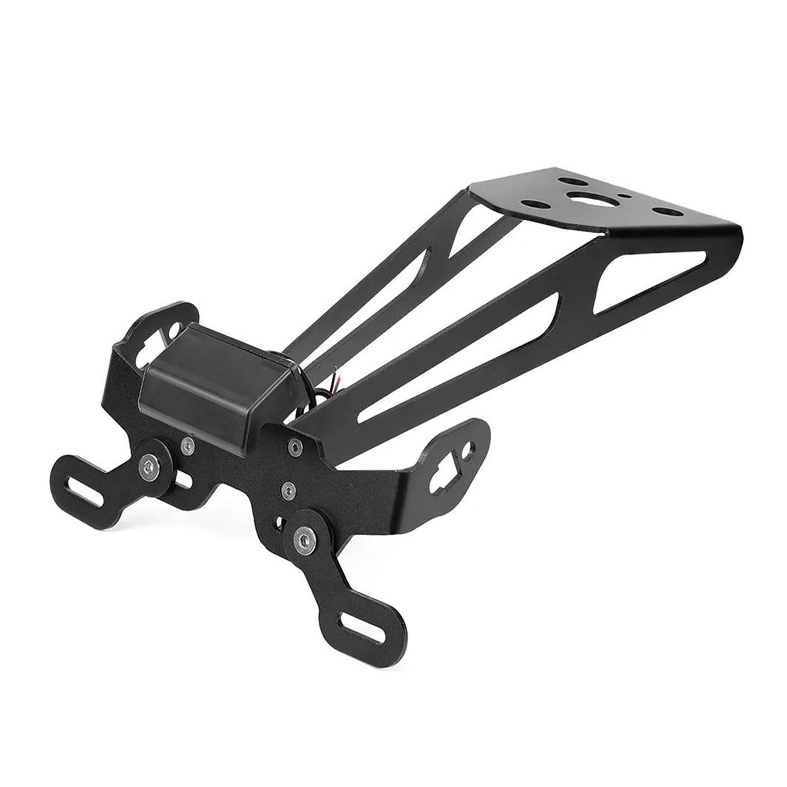 Support de plaque d'immatriculation lumière LED intégrée aluminium noir mat XENITE