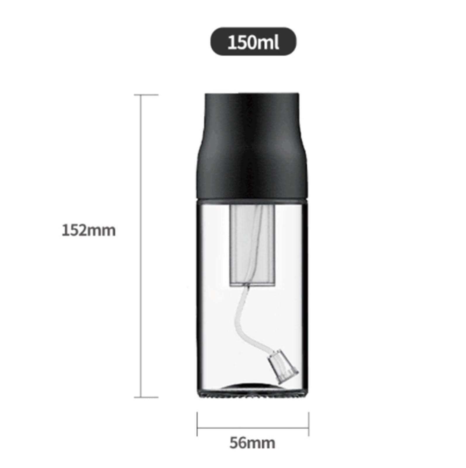 Ölsprüher Für Speiseöl Transparente Glasflasche For Sprühen Von Speiseöl For Heißluftfritteuse Grillen Küche