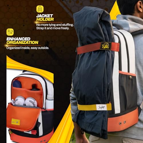 Image of Skybags Namma 16.5 inch Compatible Laptop Backpack 40L | 2 Compartments with Quick-Access Front Pocket & Rain Cover | Tablet Sleeve & Side Bottle Pocket | CSK Travel Backpack for Men & Women