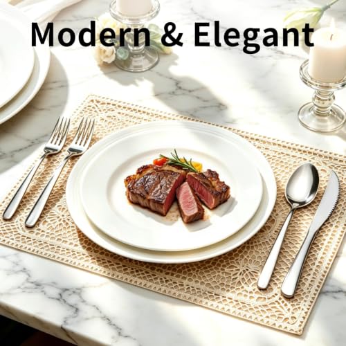 Silverware Set with Steak Knives, 36-Piece Flatware Set for 6 Cutlery Set - image 8