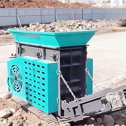 Compact Track-Mounted Mobile Crusher – Small Portable Crushing Plant for Gravel, Limestone, Concrete Waste, Quarrying, High-Efficiency On-Site Crushing, Mini Crusher Machine, Aggregate Production