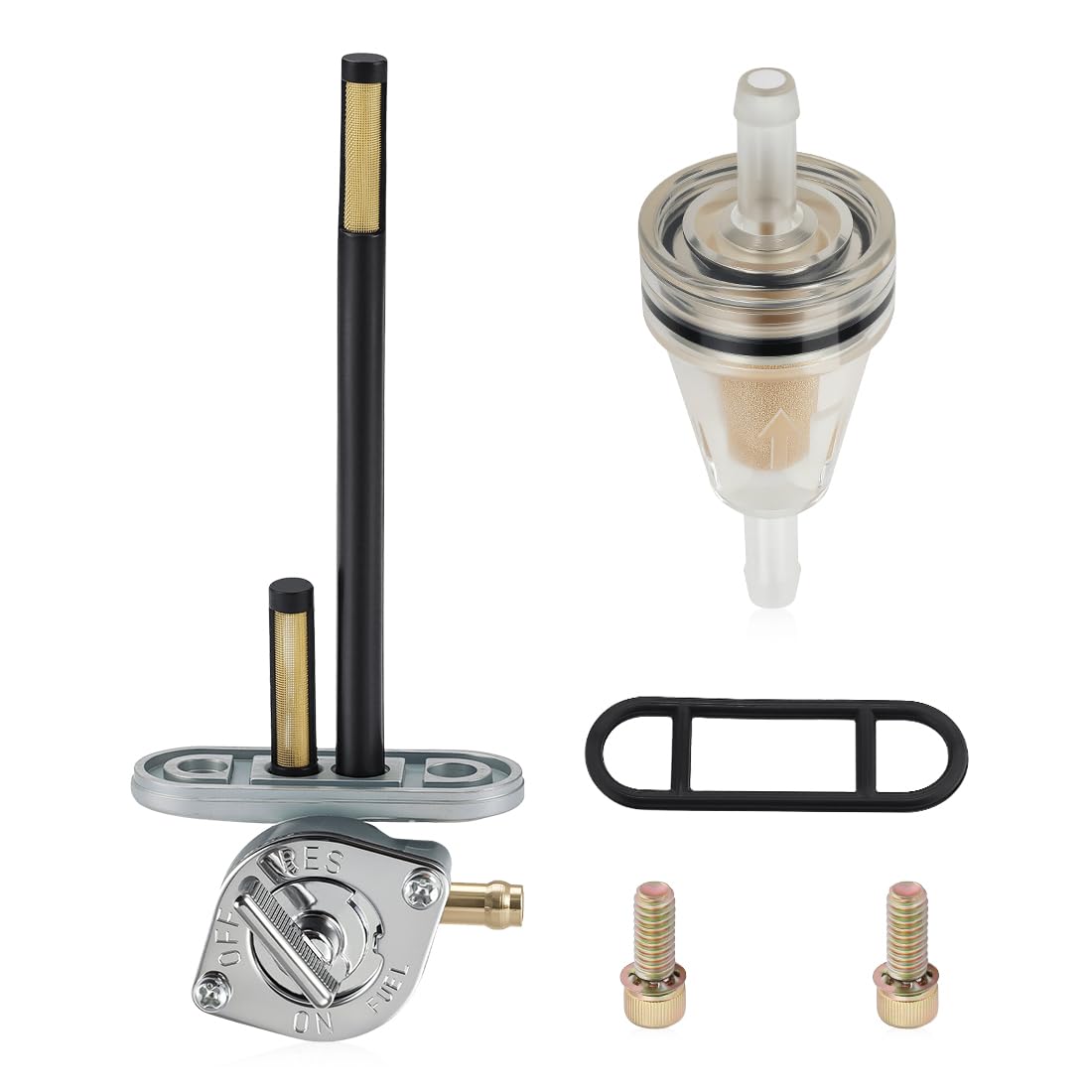Rubinetto benzina alluminio per Polaris Big Boss Trail Boss Blazer Magnum Scrambler Sportsman 250 300 350 400 425 500 1993-2009