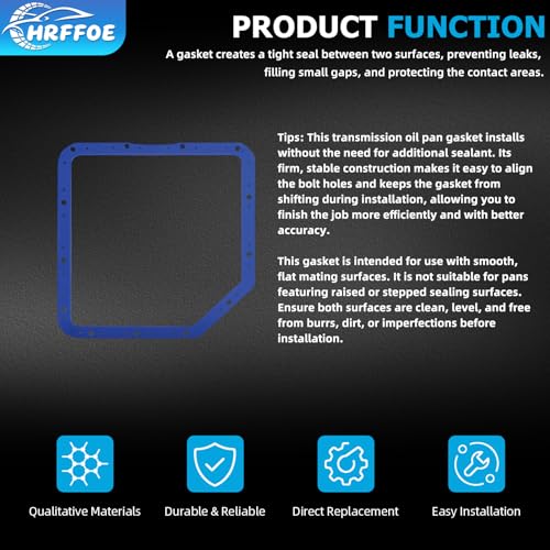 Image of Transmission Oil Pan Gasket Fit for GM Turbo 350 & Moroso 93102 | Perfect Compatibility, Internal Steel Shim, Premium Material, No Sealant Needed, Easy Installation