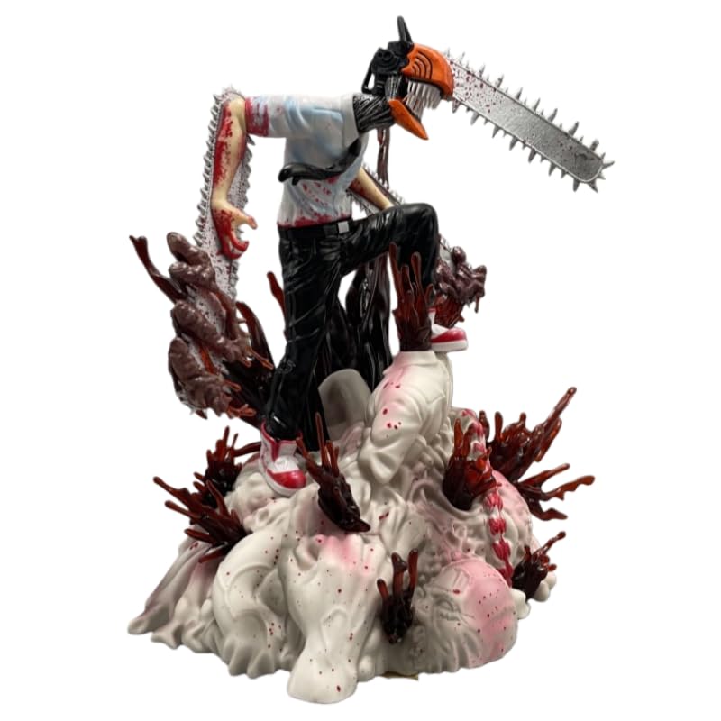 REOZIGN Denji-Figur Furious Chainsaw Man Figur 17 cm Anime-Spielfigur aus PVC handgefertigt zum Sammeln handgefertigtes Geschenk