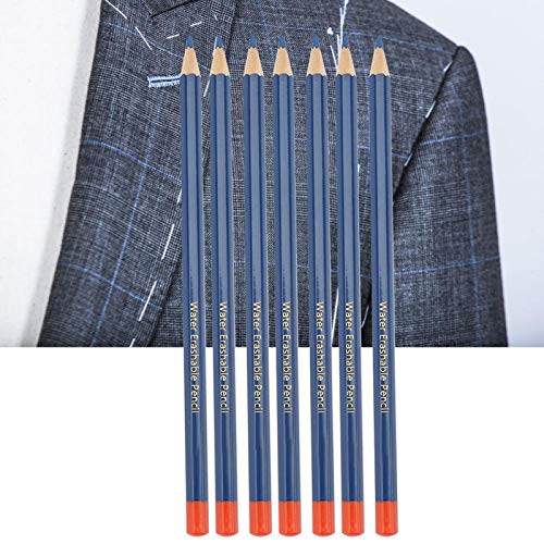 12 lápices de color azul con cuerpo de madera miniatura 3