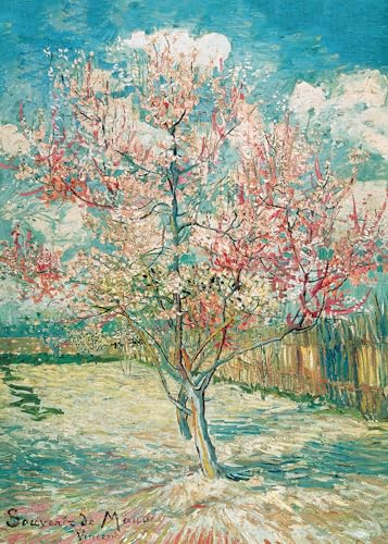 1000 Piece Puzzle for Adults, Peach Trees in Blossom by Van Gogh Jigsaw Puzzle, Classic Art Puzzles 1000 Pieces Jigsaw Puzzles for Adults Teens...