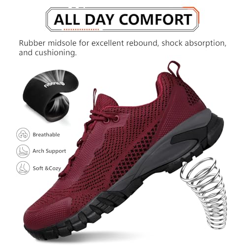 Image of LEDINEY Hiking Shoes Women Waterproof Lightweight for Trail Trekking Camping Outdoor