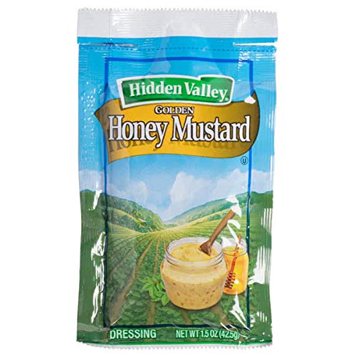 BWS Hidden Valley 1.5 oz. Golden Honey Mustard Dressing Packets, Case of 84